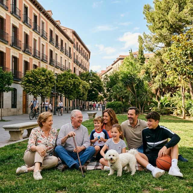 Familia feliz y protegida